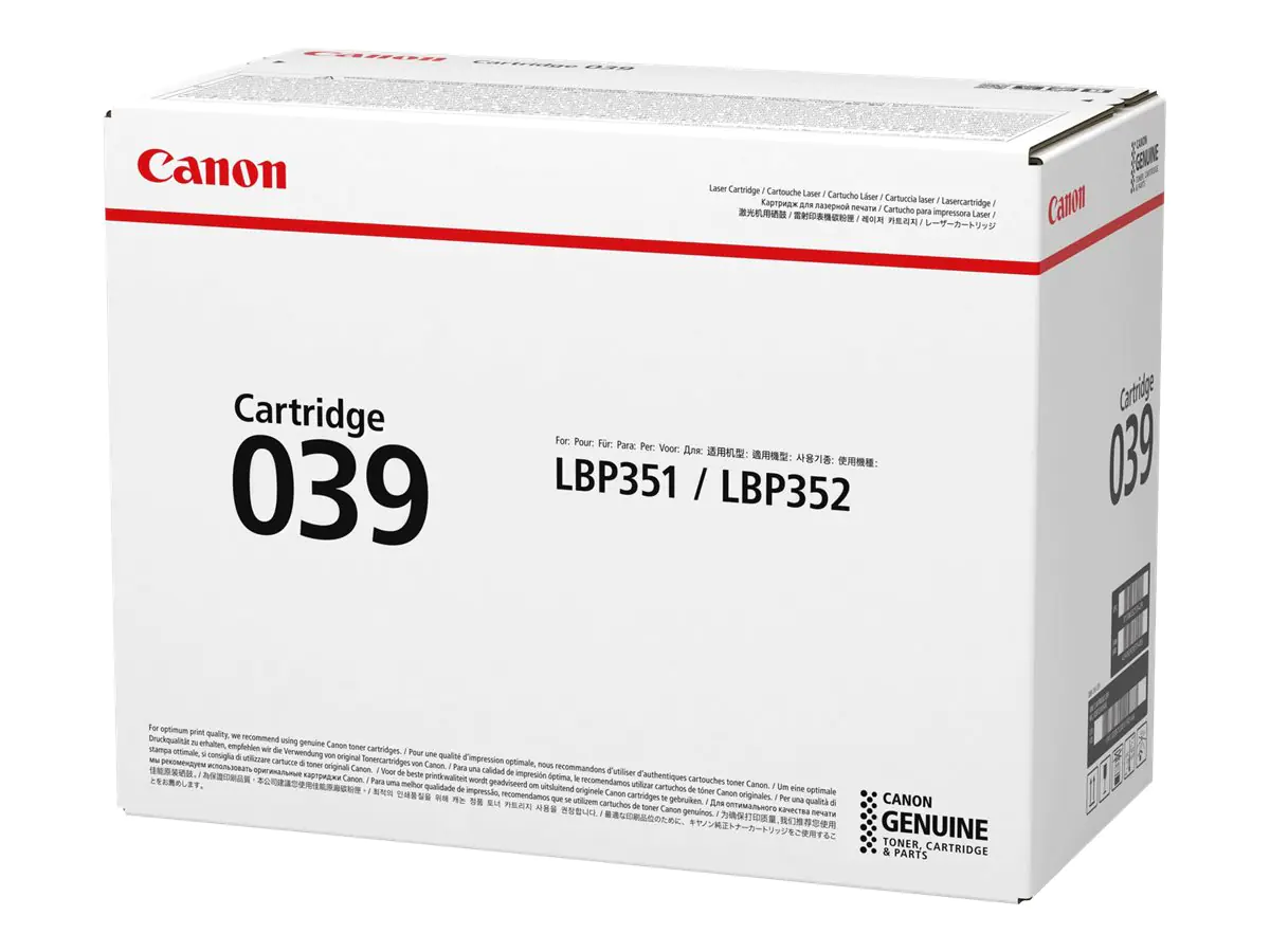 Canon 039 - Schwarz - Original - Tonerpatrone - für imageCLASS LBP351dn, LBP351x, LBP352dn, LBP352x; i-SENSYS LBP351x, LBP352x; Satera LBP351i