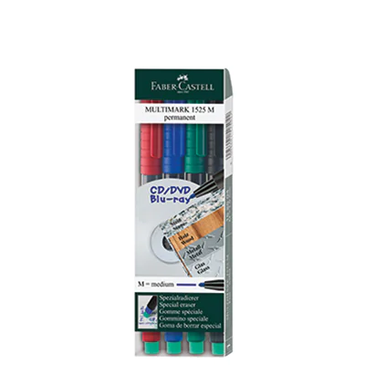 Faber Castell CD DVD-Marker MULTIMARK 151304 4 St./Pack. Faber Castell CD DVD-Marker MULTIMARK 151304 4 St./Pack.