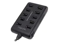 LogiLink USB 2.0 Hub 10-Port - Hub - 10 x USB UA0125