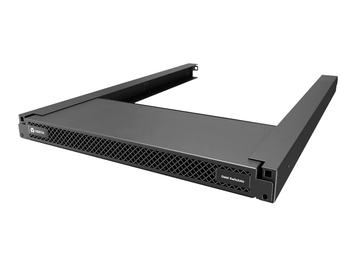 Vertiv Geist SwitchAir - Passives Rack-Luftstromsystem mit hinterem Lufteinlass - Schwarz - 1U