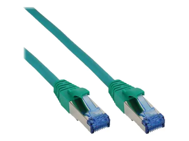 InLine - Patch-Kabel - RJ-45 (M) zu RJ-45 (M) - 1.5 m - SFTP, PiMF - CAT 6a - geschirmt, halogenfrei, ohne Haken - grün