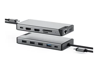 Alogic DV3 - Mini-Dock - USB-C - 2 x HDMI, VGA DUCDDV3V2