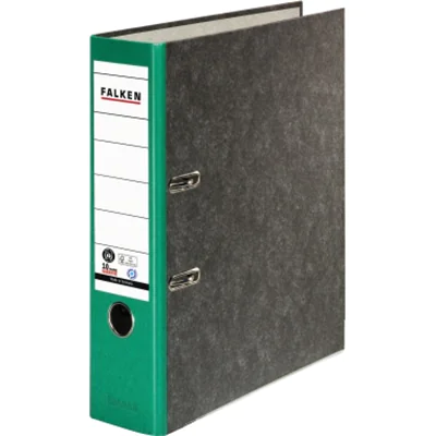 Falken Ordner S80 80024714 DIN A4 80mm RC Pappe grün Falken Ordner S80 80024714 DIN A4 80mm RC Pappe grün