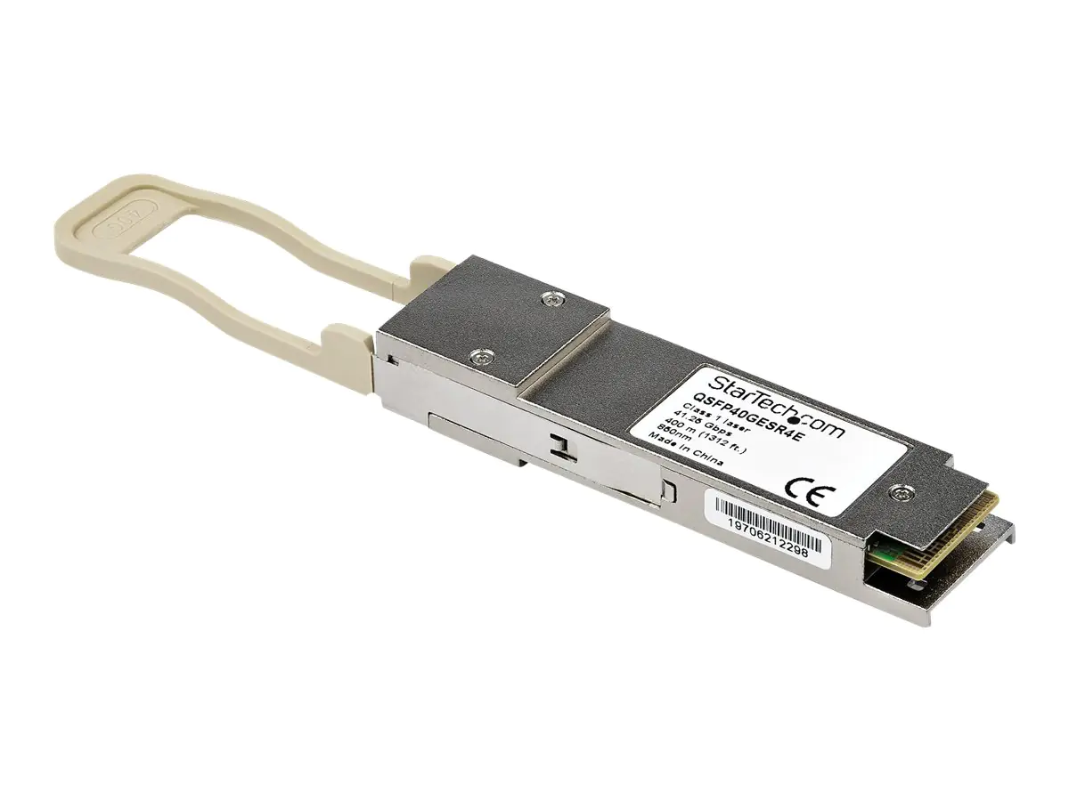 StarTech 3013936-E2-ST Transceiver Modul (QSFP Module, 40GBase-SR4 Citrix kompatibel, Glasfaser, 850nm, MPO Multimode mit DDM) - QSFP+-Transceivermodul (gleichwertig mit: Citrix 3013936-E2) - 40 Gigabit LAN - 40GBASE-SR4 - MPO-Multi-Modus - bis zu 100 m -