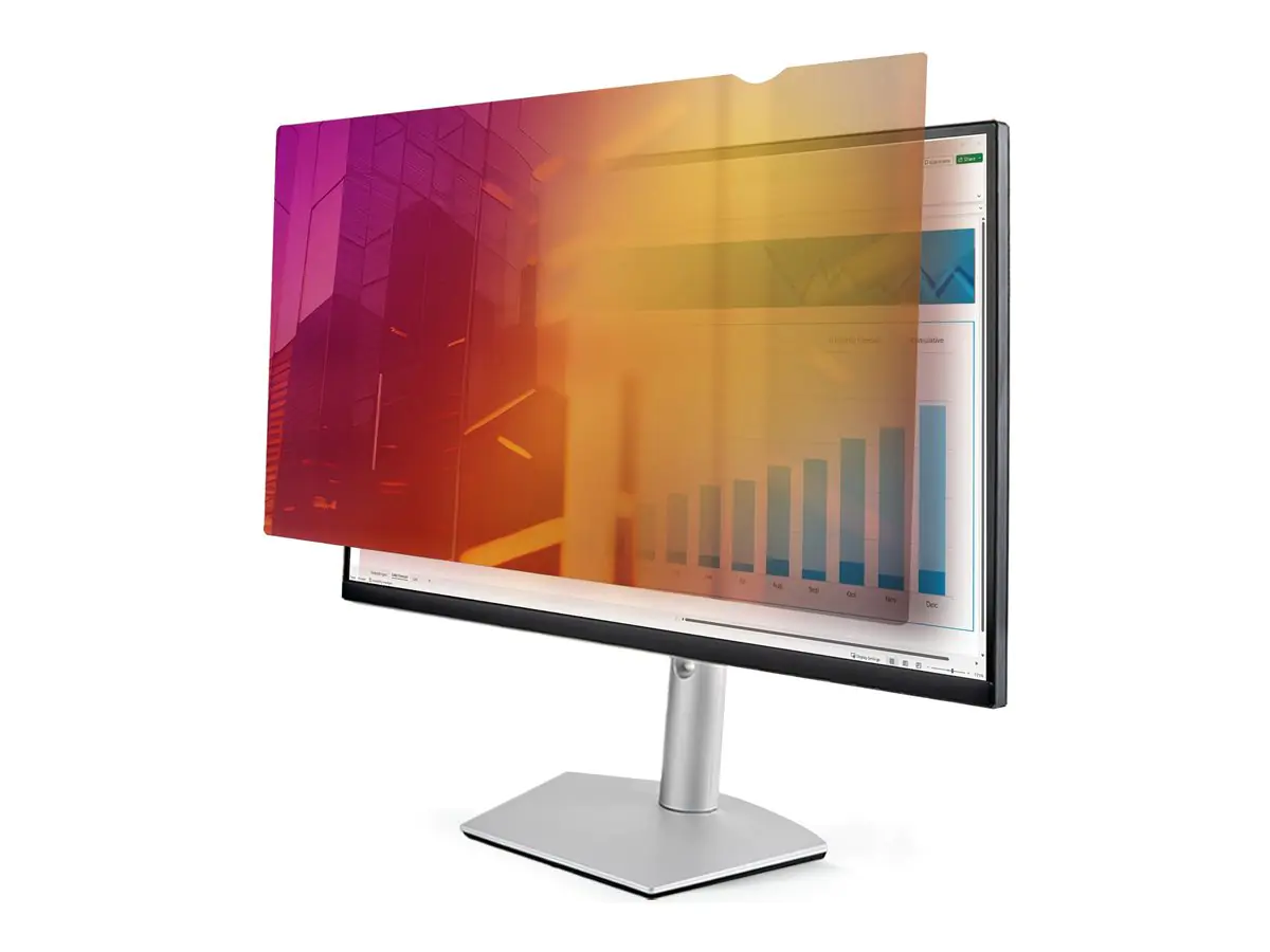 StarTech.com StarTech 27" 16:9 Monitor Blickschutz Gold mit Erhöhter Privatsphäre - Blickschutzfilter für Bildschirme - 2-Wege - abnehmbar - Steck-/Klebe - 68.6 cm (27") 2769G-PRIVACY-SCREEN