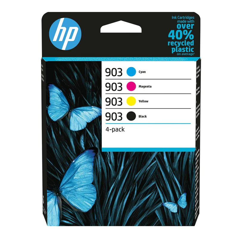HP 903 - 4er-Pack - Schwarz, Gelb, Cyan, Magenta - Original - Tintenpatrone - für Officejet 69XX; Officejet Pro 69XX HP 903 - 4er-Pack - Schwarz, Gelb, Cyan, Magenta - Original - Tintenpatrone - für Officejet 69XX; Officejet Pro 69XX