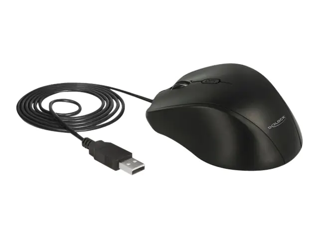 Delock Maus - Für Linkshänder - optisch - 5 12548