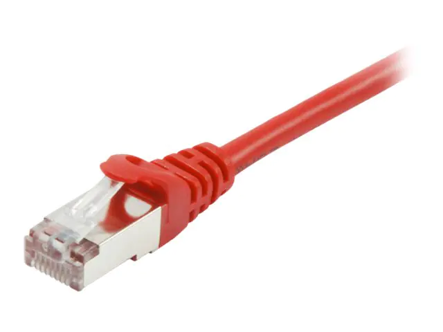 equip - Patch-Kabel - RJ-45 (M) zu RJ-45 (M) - 25 cm - SFTP, PiMF - CAT 6a - geformt, verseilt - Rot