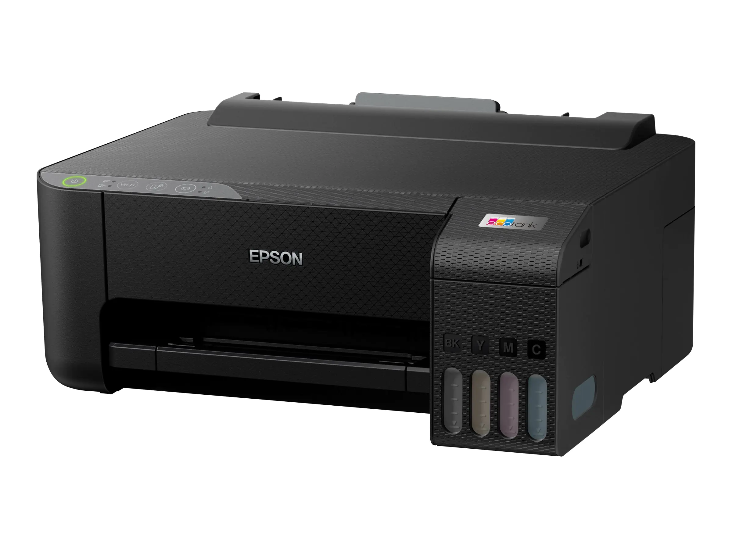 Epson EcoTank ET-1810 - Drucker - Farbe - Tintenstrahl - nachfüllbar - A4 - 5760 x 1440 dpi - bis zu 10 Seiten/Min. (einfarbig)/bis zu 5 Seiten/Min. (Farbe) - Kapazität: 100 Blätter - USB, Wi-Fi - Schwarz