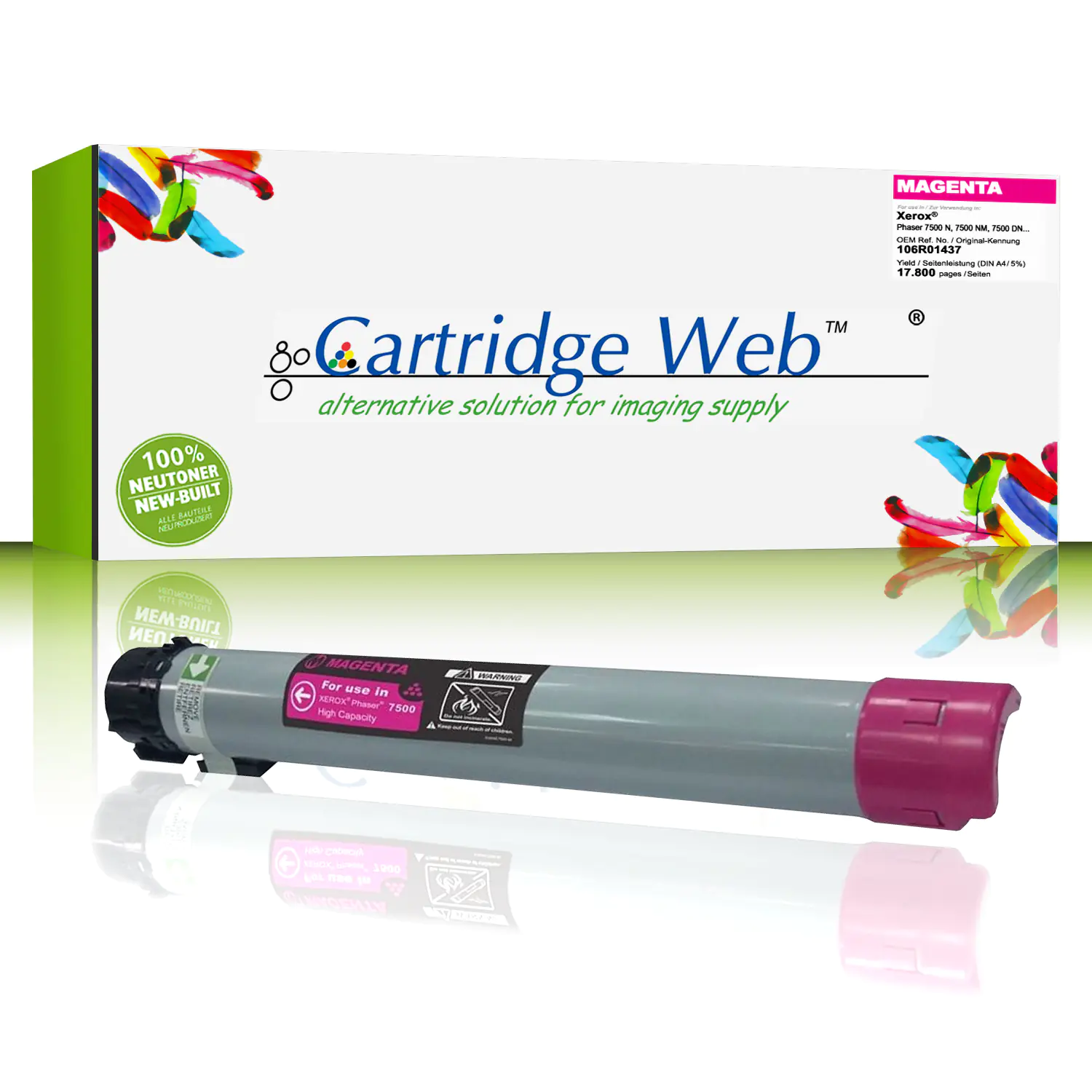 CartridgeWeb Toner kompatibel zu Xerox 106R01437 magenta 17.800 Seiten CartridgeWeb Toner kompatibel zu Xerox 106R01437 magenta 17.800 Seiten