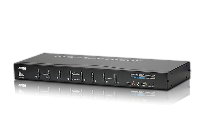ATEN CS1768 - KVM-/Audio-/USB-Switch - 8 x KVM/Audio - 1 lokaler Benutzer - an Rack montierbar
