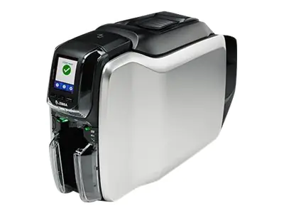 Zebra ZC300 - Plastikkartendrucker - Farbe - Duplex - Thermosublimation/thermische Übertragung - CR-80 Card (85.6 x 54 mm) - 300 dpi - bis zu 900 Karten/Stunde (einfarbig)/ bis zu 200 Karten/Stunde (Farbe) - Kapazität: 100 Karten - USB 2.0, LAN