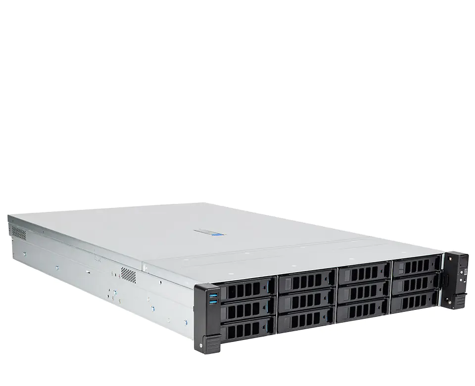 bluechip SERVERline R52319r 2HE Rack, 2 × Intel® Xeon® 6505P Prozessor / bis zu 4.10 GHz, 32 GB