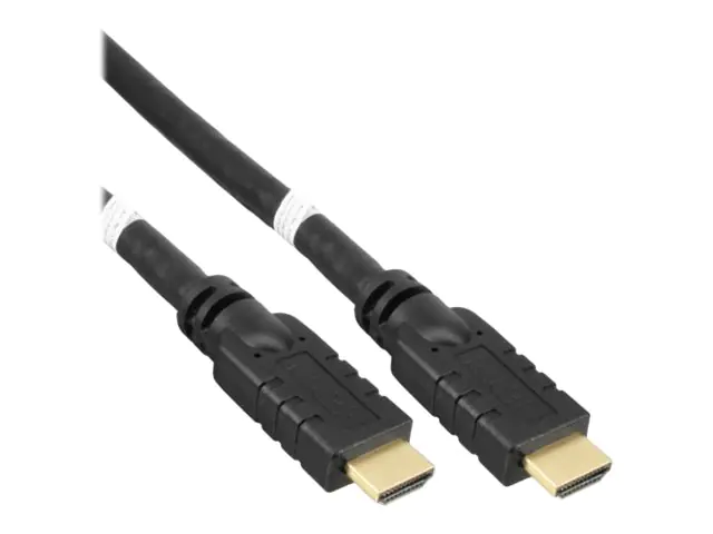 InLine High Speed - HDMI-Kabel mit Ethernet - HDMI männlich zu HDMI männlich - 40 m - Schwarz