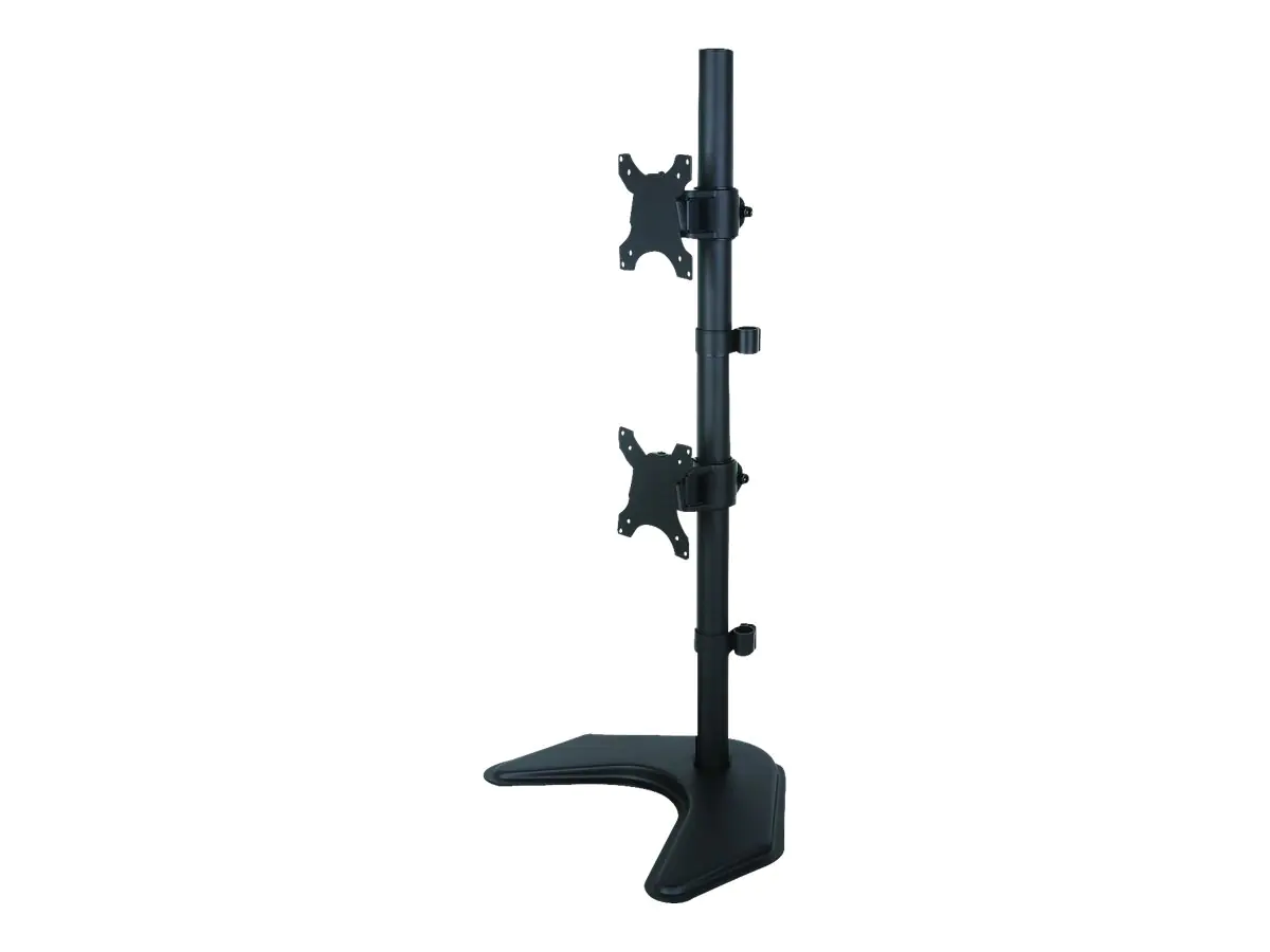 Techly Aufstellung - für 2 LCD-Displays - Schwarz - Bildschirmgröße: 33-68.6 cm (13"-27") ICA-LCD-2520V