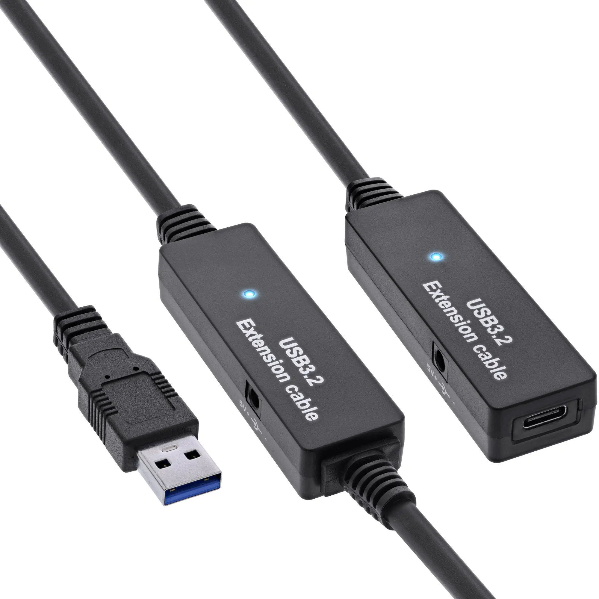 InLine USB 3.2 Gen.1 Aktiv-Verlängerung USB-A Stecker an USB-C Buchse 10m - Kabel - Digital/Date InLine USB 3.2 Gen.1 Aktiv-Verlängerung USB-A Stecker an USB-C Buchse 10m - Kabel - Digital/Date