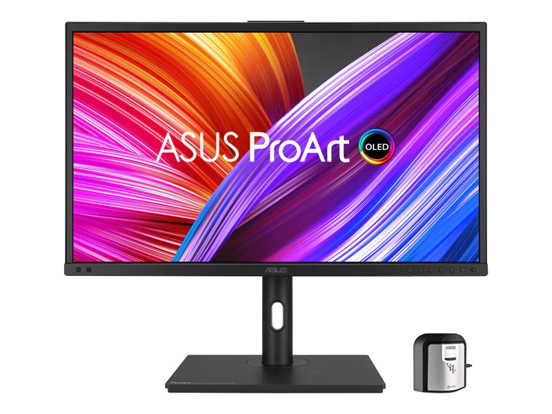 ASUS ProArt OLED PA27DCE-K - OLED-Monitor - 68.6 cm (27") (26.9" sichtbar) - 3840 x 2160 4K @ 60 Hz - 350 cd/m² - 1000000:1 - HDR10, HLG - 3xHDMI, DisplayPort, USB-C - Lautsprecher - Schwarz