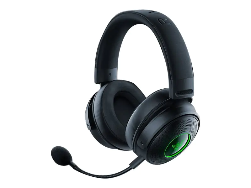 Razer Kraken V3 Pro - Headset - ohrumschließend - 2,4 GHz - kabellos, kabelgebunden - 3,5 mm Stecker