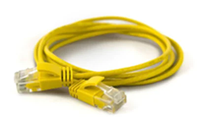WANTEC 7284 - 0,5 m - Cat6a - U/UTP (UTP) - RJ-45 - RJ-45 - Gelb