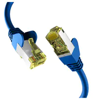 EFB-Elektronik - Patch-Kabel - RJ-45 (M) zu RJ-45 (M) - 5 m - 6 mm - S/FTP, PiMF - CAT 6a - geschirmt, halogenfrei, geformt, verseilt, Knickschutzmanschette, 10 Gigabit Ethernet, Steckerbelegung 1:1 - Blau EFB-Elektronik - Patch-Kabel - RJ-45 (M) zu RJ-45 (M) - 5 m - 6 mm - S/FTP, PiMF - CAT 6a - geschirmt, halogenfrei, geformt, verseilt, Knickschutzmanschette, 10 Gigabit Ethernet, Steckerbelegung 1:1 - Blau