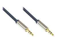 Good Connections Audio Anschlusskabel High-Quality 3,5mm - 2x Klinkenstecker - Vollmetal