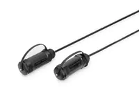 Digitus - Premium Highspeed - HDMI-Kabel mit Ethernet - HDMI männlich Schutzhülle zu HDMI männlich Schutzhülle - 15 m - Hybrid Kupfer/Kohlefaser - Schwarz - Active Optical Cable (AOC), unterstützt 1920 x 1080 bei 120 Hz, halogenfrei, unterstützt 4K 60 Hz