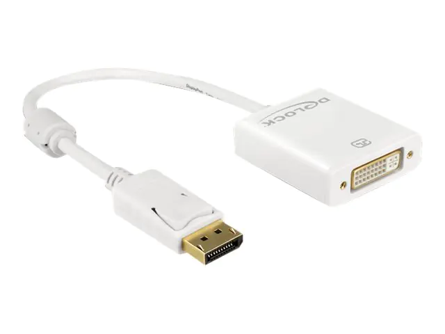DeLOCK Displayport to DVI Adapter - Videokonverter - DVI - DisplayPort - weiß