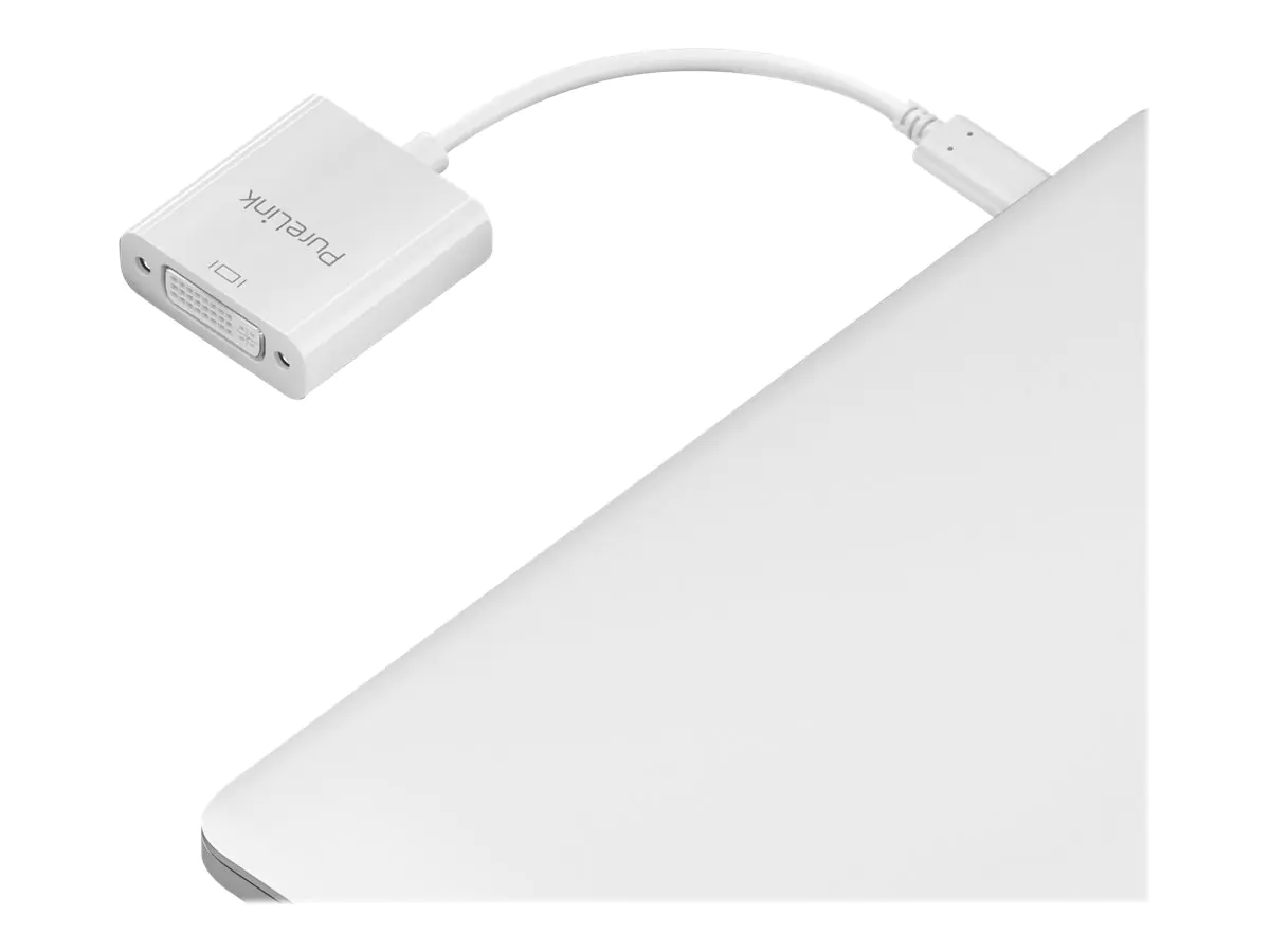 PureLink iSeries - Videoadapter - USB-C männlich zu DVI weiblich - 10 cm - Dreifachisolierung - weiß - 1080p-Unterstützung
