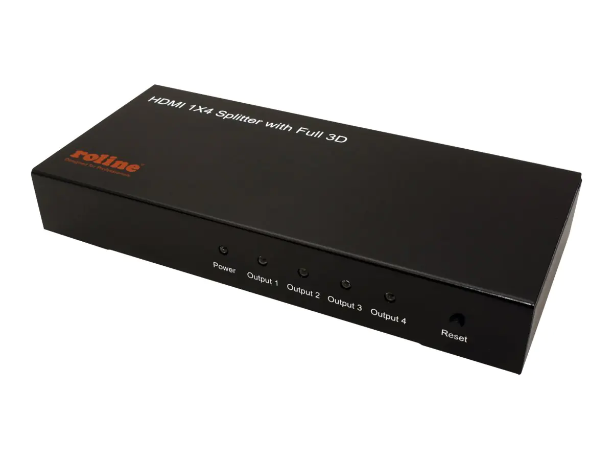 ROLINE HDMI Splitter - Video-Verteiler - 4 x HDMI