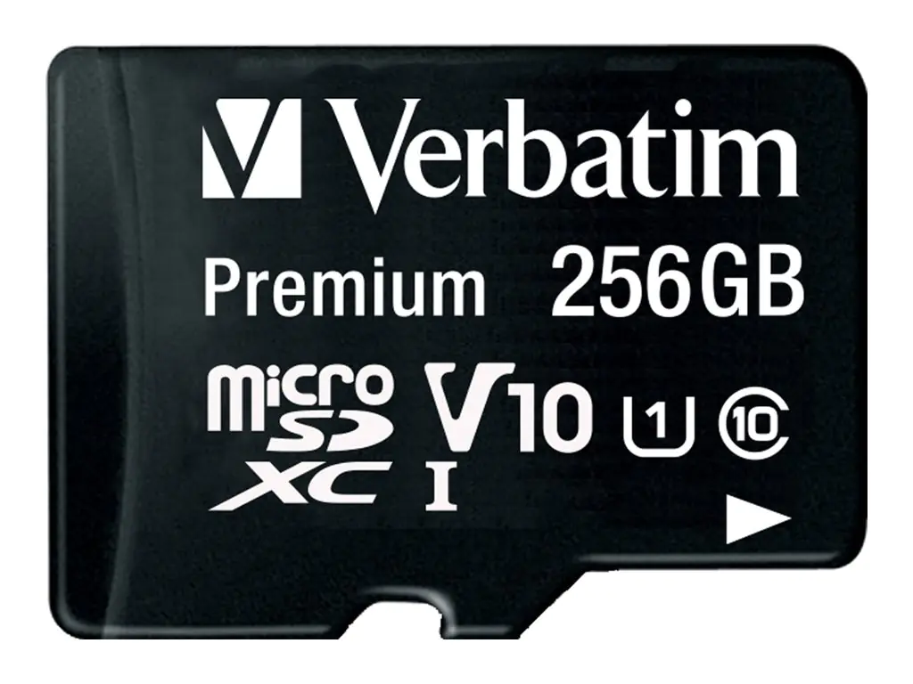 Verbatim Premium - Flash-Speicherkarte (SD-Adapter inbegriffen) - 256 GB - UHS Class 1 / Class10 - microSDXC UHS-I