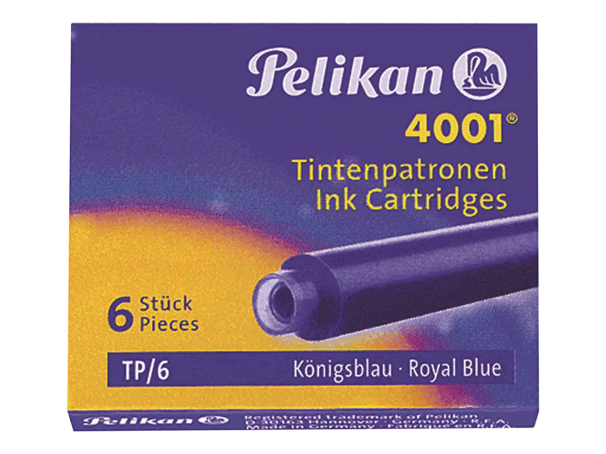 Pelikan Tintenpatrone 4001 TP/6 301176 königsblau 6 St./Pack.