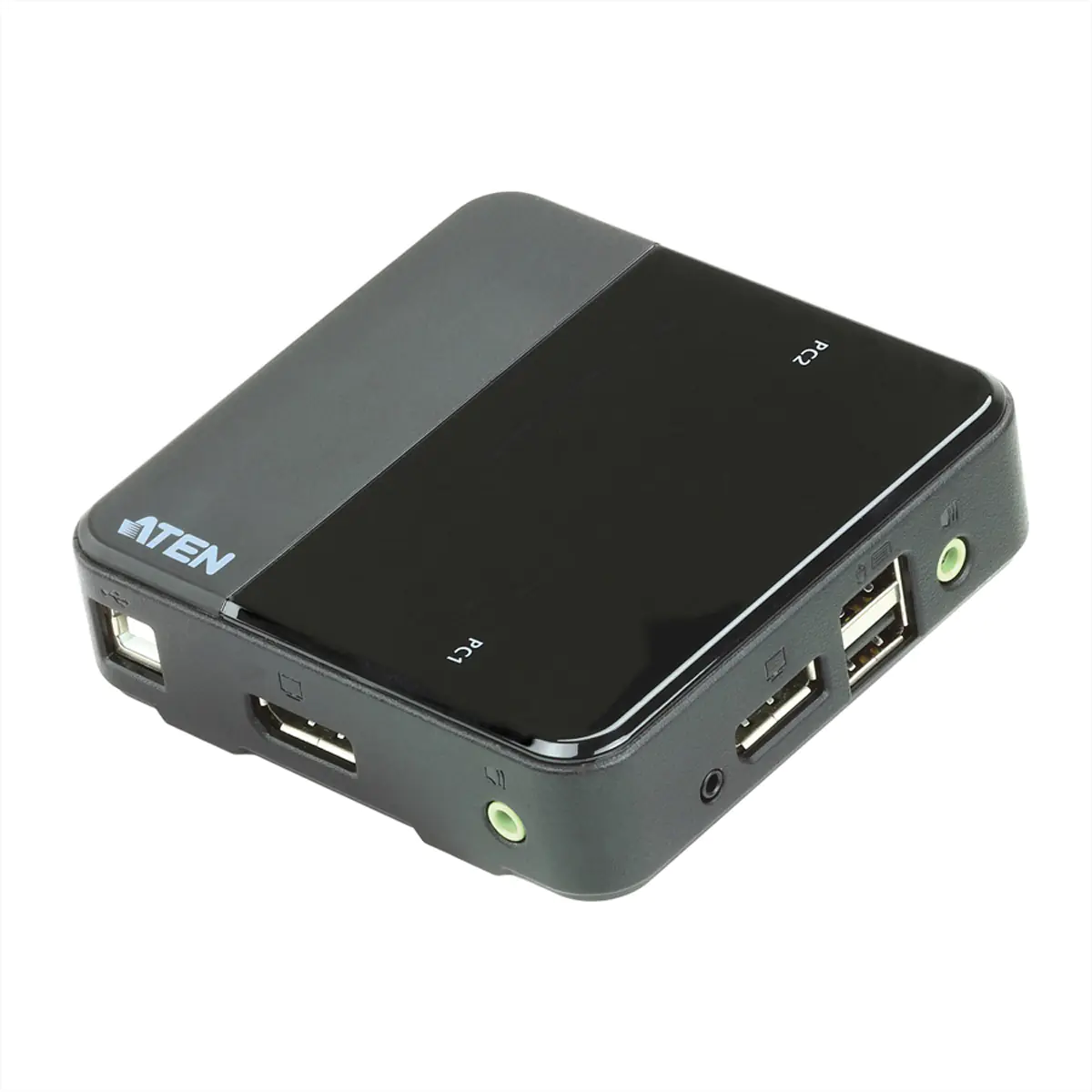 ATEN CS782DP - KVM-/Audio-/USB-Switch - 2 x KVM/Audio/USB - 1 lokaler Benutzer - Desktop