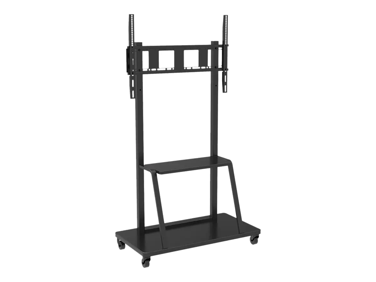 Celexon Economy 55110MP - Wagen - für Flachbildschirm - lackierter Stahl - mattschwarz - Bildschirmgröße: 139.7-279.4 cm (55"-110")