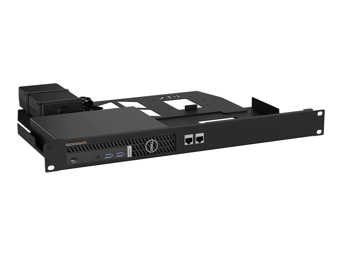 Rackmount.IT Rackmontagesatz - Jet Black - 1U - 48.3 cm (19")