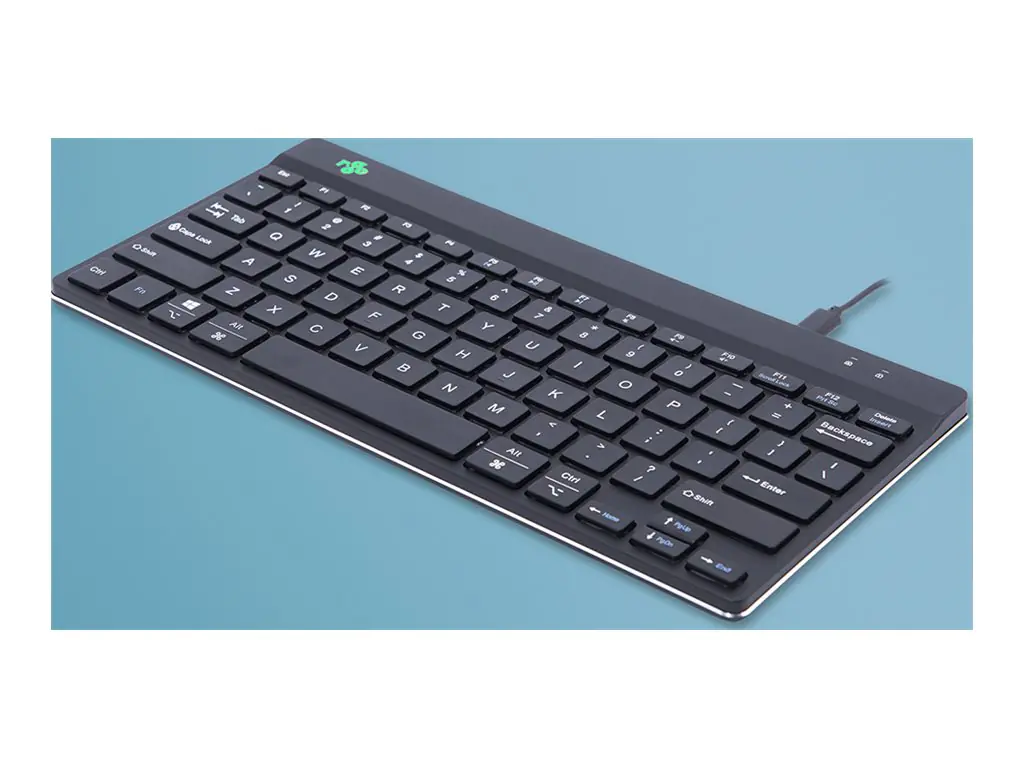 R-Go Ergonomische Tastatur Compact break - Tastatur - USB - QWERTY - USA - Schwarz