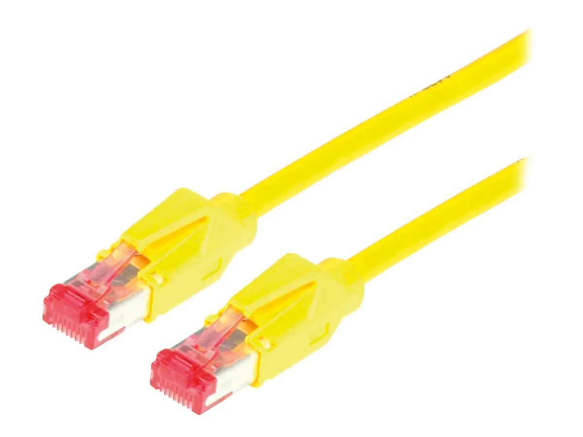 Secomp DRAKA UC600 SS27 - Patch-Kabel - RJ-45 (M) zu RJ-45 (M) - 50 cm - SSTP-Kabel - CAT 6 - halogenfrei - Gelb