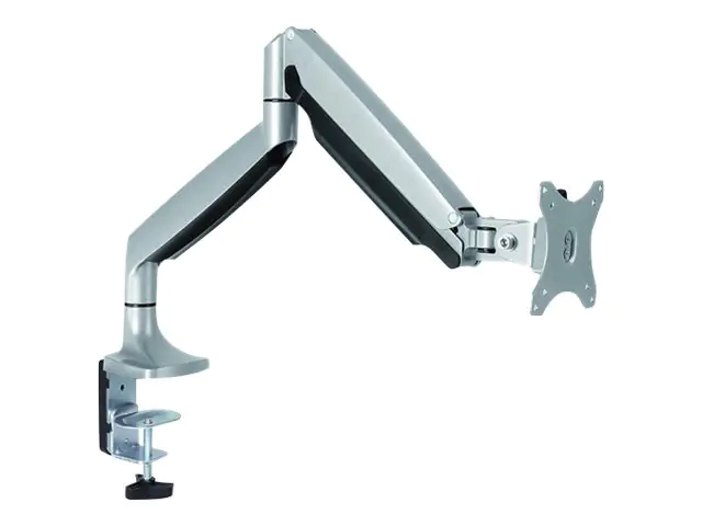 LogiLink - Befestigungskit für Monitor (einstellbarer Arm) - Aluminium, kaltgewalzter Stahl - Bildschirmgröße: 33-81.3 cm (13"-32") - Tischmontage