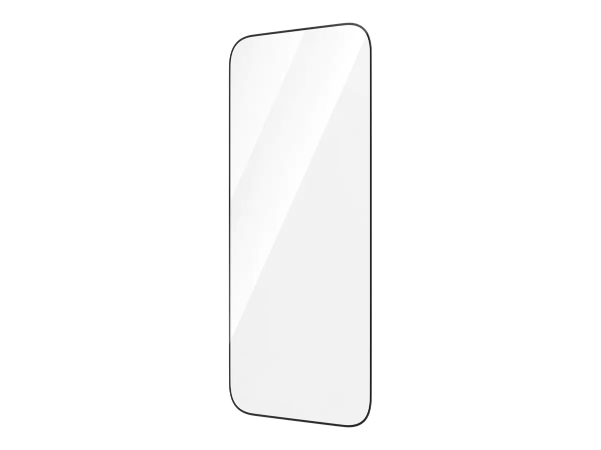 PanzerGlass - Bildschirmschutz für Handy - ultrabreite Passform - Glas - Rahmenfarbe schwarz - für Apple iPhone 14 Pro