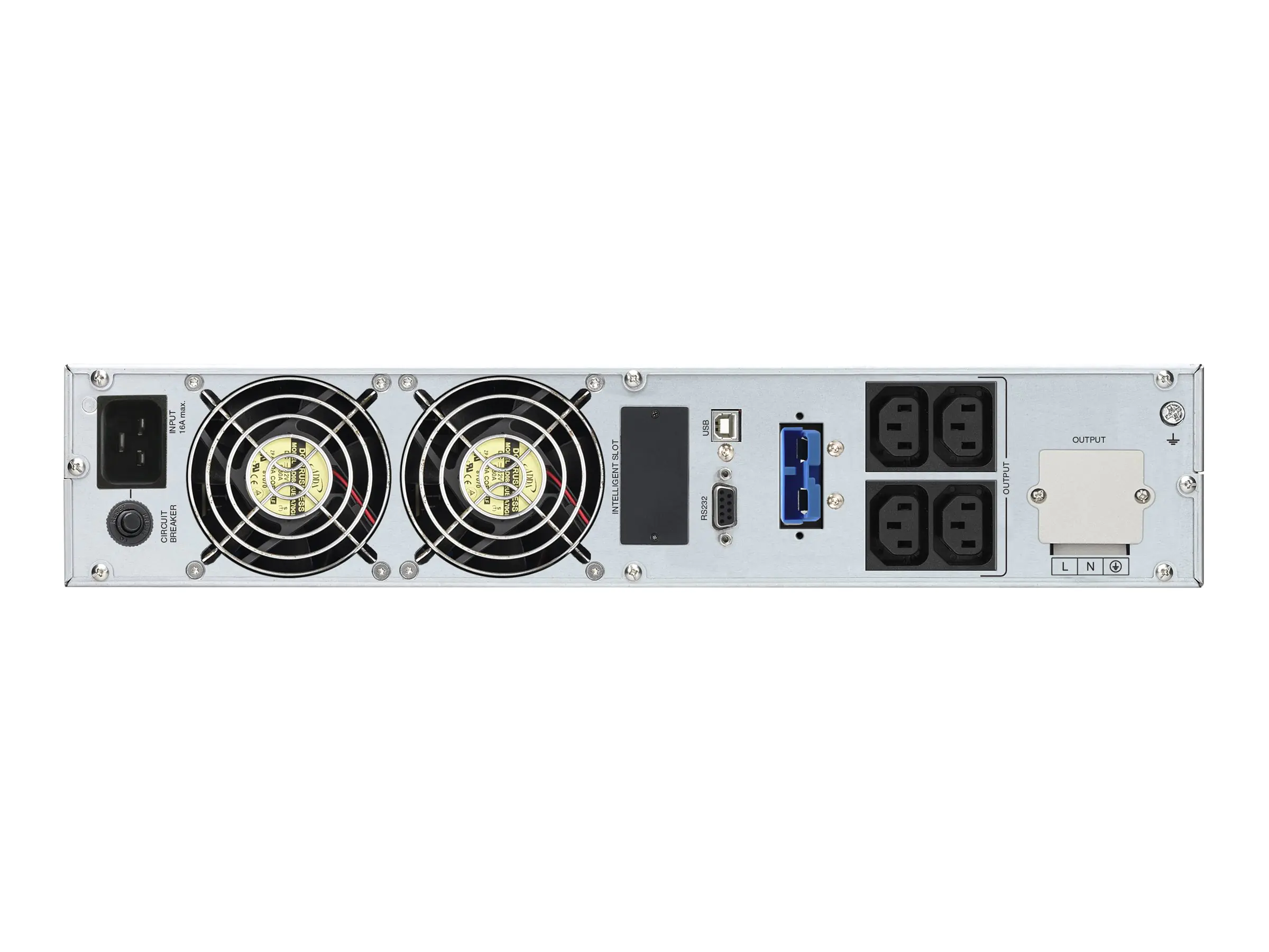 BlueWalker PowerWalker VFI 3000 CRM LCD - USV (in Rack montierbar/extern) - AC 110-300 V - 2400 Watt - 3000 VA - 9 Ah - RS-232, USB - Ausgangsanschlüsse: 4 - 2U - 48.3 cm (19") 10122002