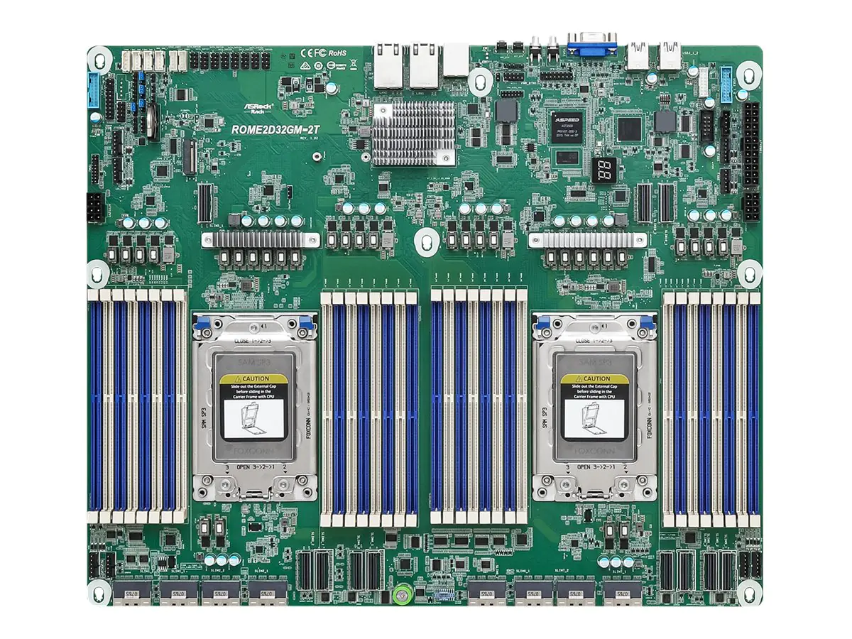 ASRock Rack ROME2D32GM-2T - Motherboard - Socket