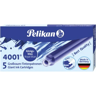 Pelikan Tintenpatrone 4001 GTP/5 310748 königsblau 5 St./Pack. Pelikan Tintenpatrone 4001 GTP/5 310748 königsblau 5 St./Pack.