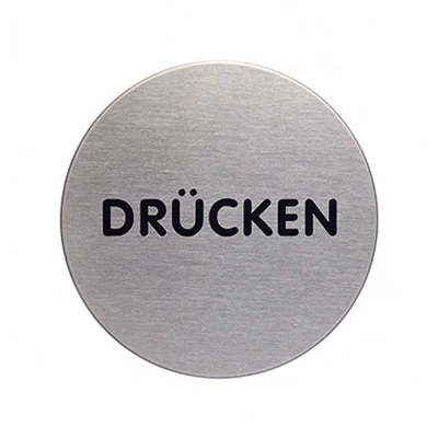 DURABLE Piktogramm PICTO 490061 DRÜCKEN metallic silber DURABLE Piktogramm PICTO 490061 DRÜCKEN metallic silber