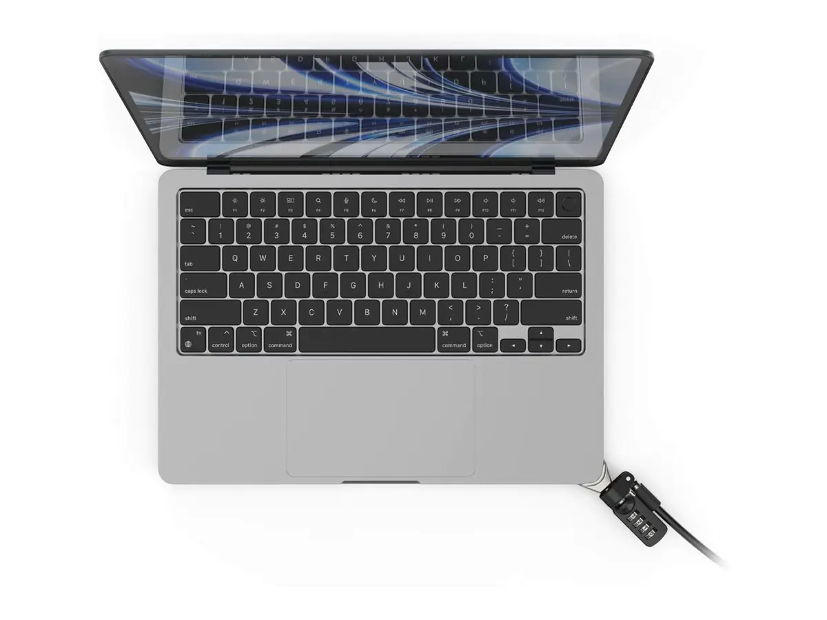 Compulocks Ledge Adapter for MacBook Air M2 and M3 with Combination Lock - Lock-Adapter für Sicherheitskabel - mit Zahlenschloss - für Apple MacBook Air M2