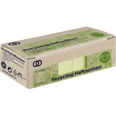Soennecken Haftnotiz oeco 5874 RC 50x40mm 100Bl. gelb 12St. Soennecken Haftnotiz oeco 5874 RC 50x40mm 100Bl. gelb 12St.