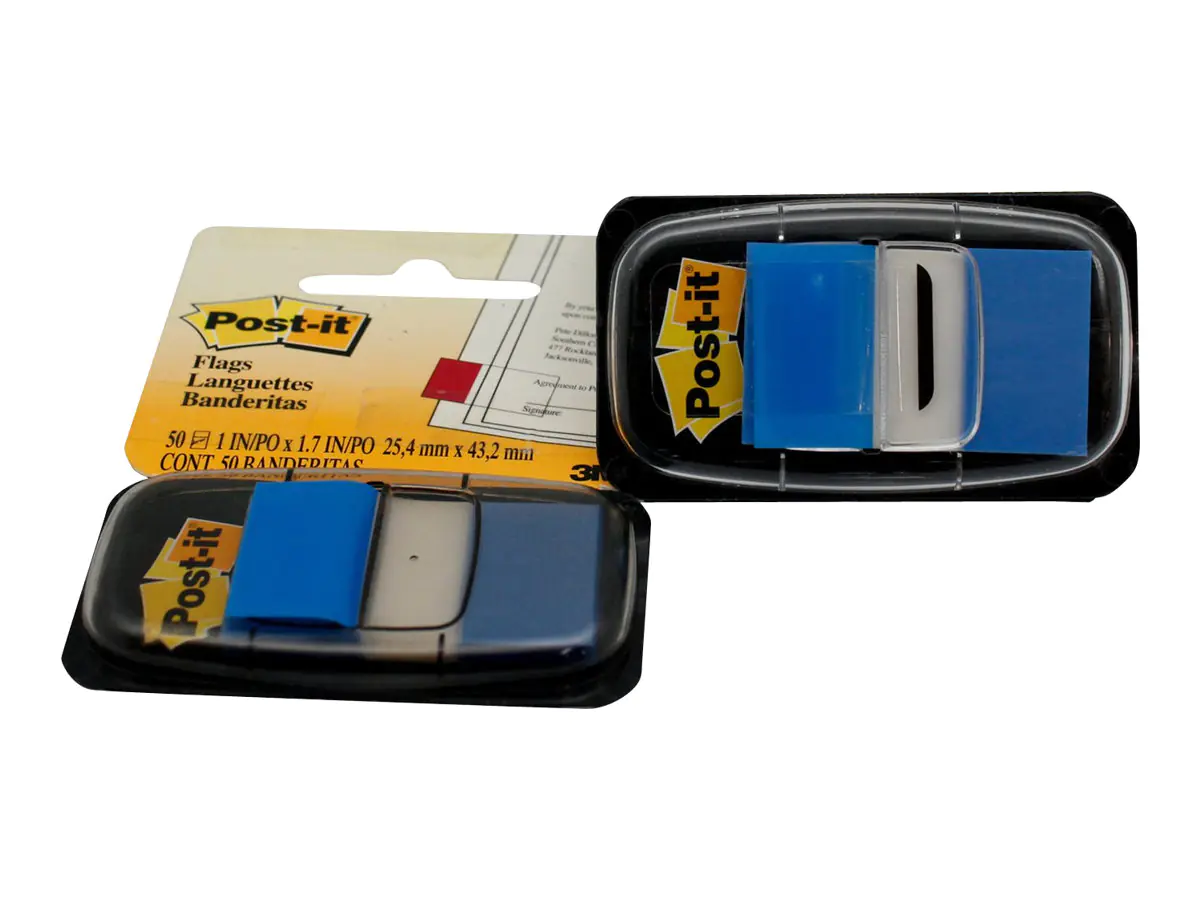 Post-it Haftstreifen Index Standard I680-2 25,4x43,2mm 50Blatt PES bl