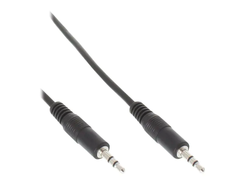 InLine - Audiokabel - mini-phone stereo 3.5 mm männlich zu mini-phone stereo 3.5 mm männlich - 50 cm - Schwarz