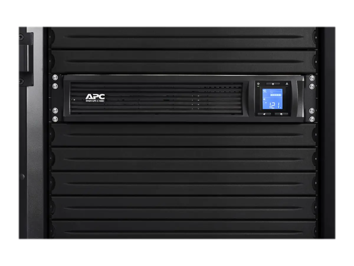 APC Smart-UPS C - USV (Rack - einbaufähig) - Wechselstrom 230 V - 600 Watt - 1000 VA - USB, serial - Ausgangsanschlüsse: 4 - 2U - Schwarz - mit APC SmartConnect - für P/N: AR4018SPX432, AR4024SP, AR4024SPX429, AR4024SPX431, AR4024SPX432, NBWL0356A APC Smart-UPS C - USV (Rack - einbaufähig) - Wechselstrom 230 V - 600 Watt - 1000 VA - USB, serial - Ausgangsanschlüsse: 4 - 2U - Schwarz - mit APC SmartConnect - für P/N: AR4018SPX432, AR4024SP, AR4024SPX429, AR4024SPX431, AR4024SPX432, NBWL0356A