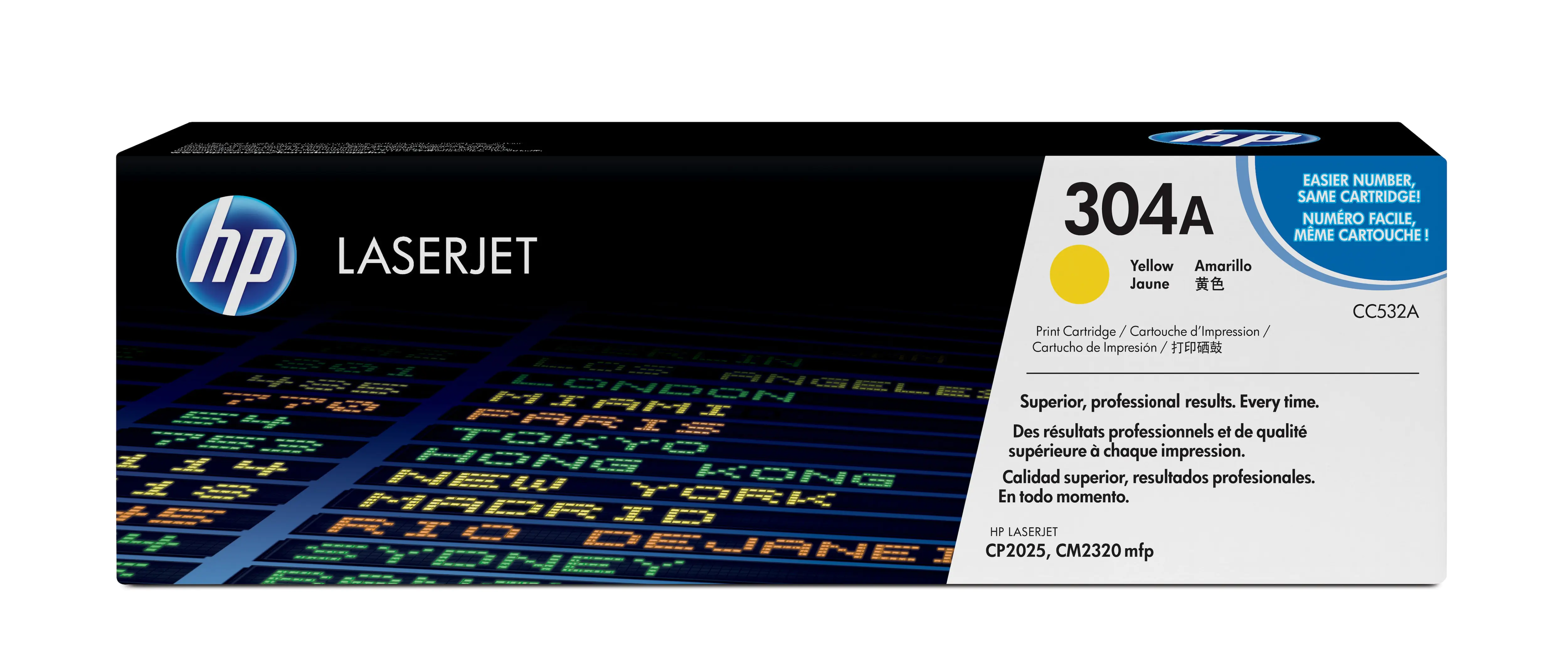 HP 304A - Gelb - Original - LaserJet - Tonerpatrone (CC532A) - für Color LaserJet CM2320fxi, CM2320n, CM2320nf, CP2025, CP2025dn, CP2025n, CP2025x HP 304A - Gelb - Original - LaserJet - Tonerpatrone (CC532A) - für Color LaserJet CM2320fxi, CM2320n, CM2320nf, CP2025, CP2025dn, CP2025n, CP2025x