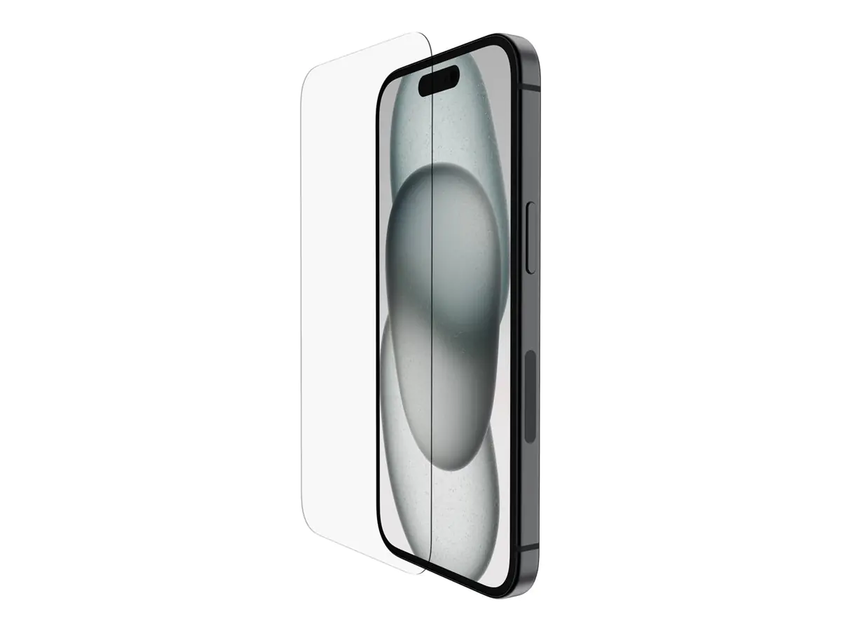 Belkin - Bildschirmschutz für Handy - Glas - für Apple iPhone 14 Pro, 15 Pro