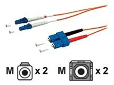 equip - Patch-Kabel - LC Multi-Mode (M) zu SC multi-mode (M) - 3 m - Glasfaser - 62,5/125 Mikrometer - orange